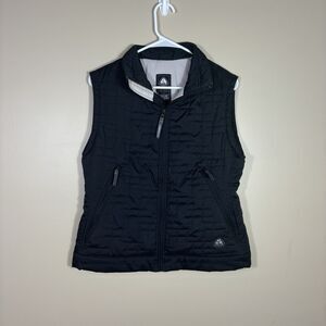 Vintage Nike ACG Puffer Vest Jacket Black Full Zip Womens M 90s Y2K Quilted